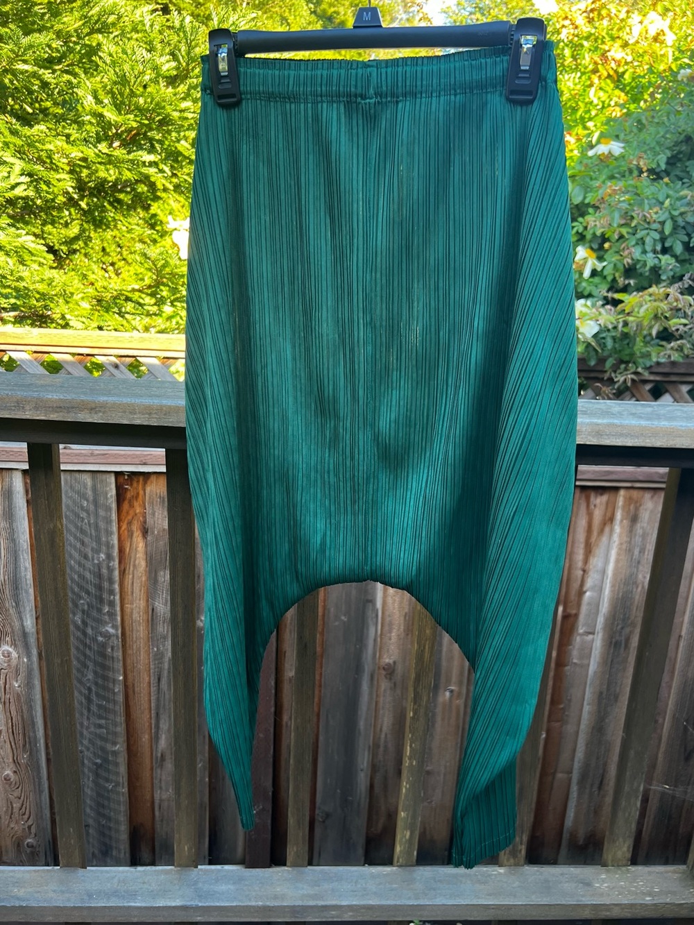 Women's Emerald Green Pleated harem pants